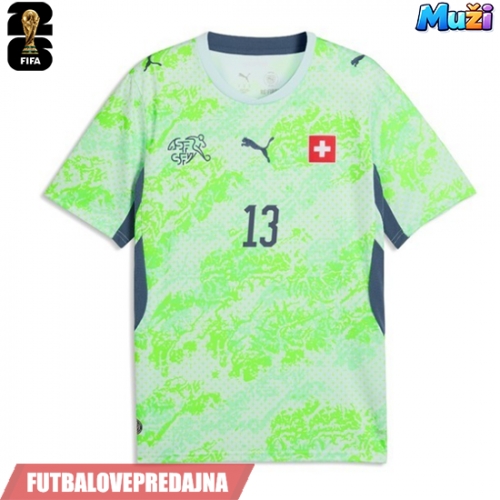 Lacne Muži Futbalové dres Švajčiarsko Ricardo Rodriguez #13 MS 2026 Krátky Rukáv - Preč